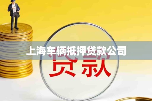 上海车辆抵押贷款公司 上海车辆抵押贷款公司